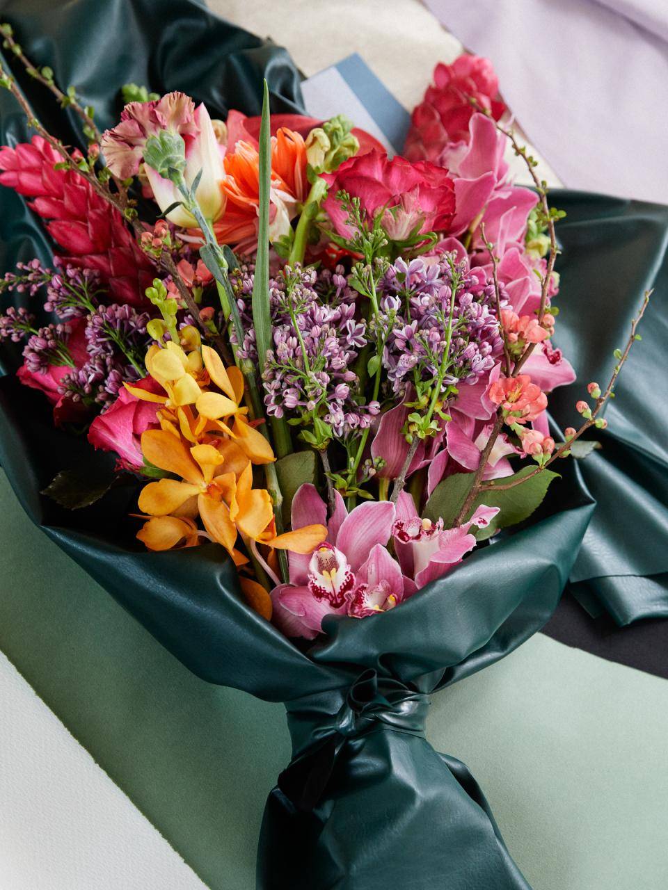 Flower wrap leer