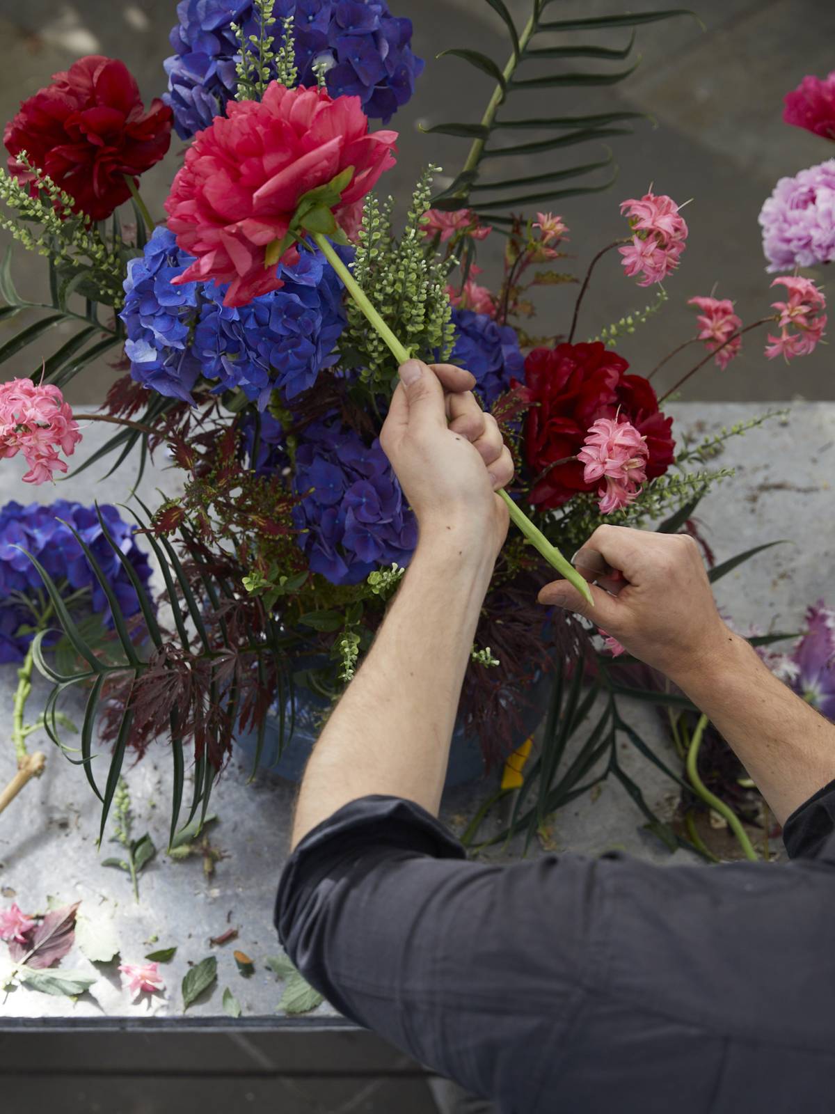 Bloemen klaarmaken