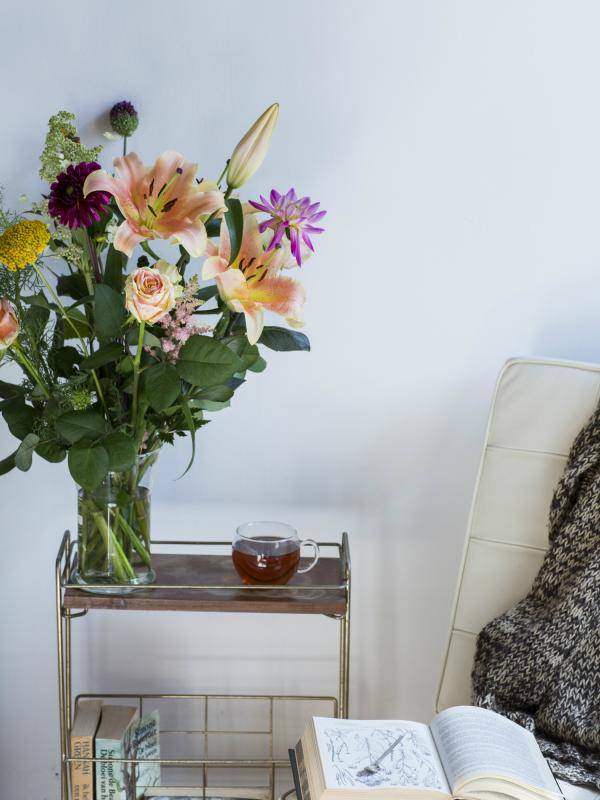 Boek met bloemen