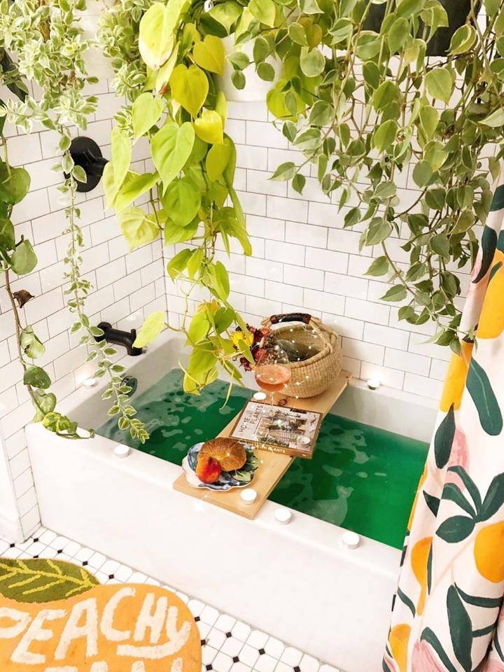 bad groene planten