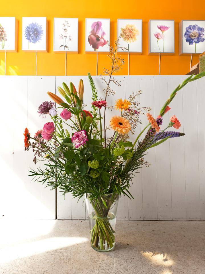 Gerbera boeket in een vaas