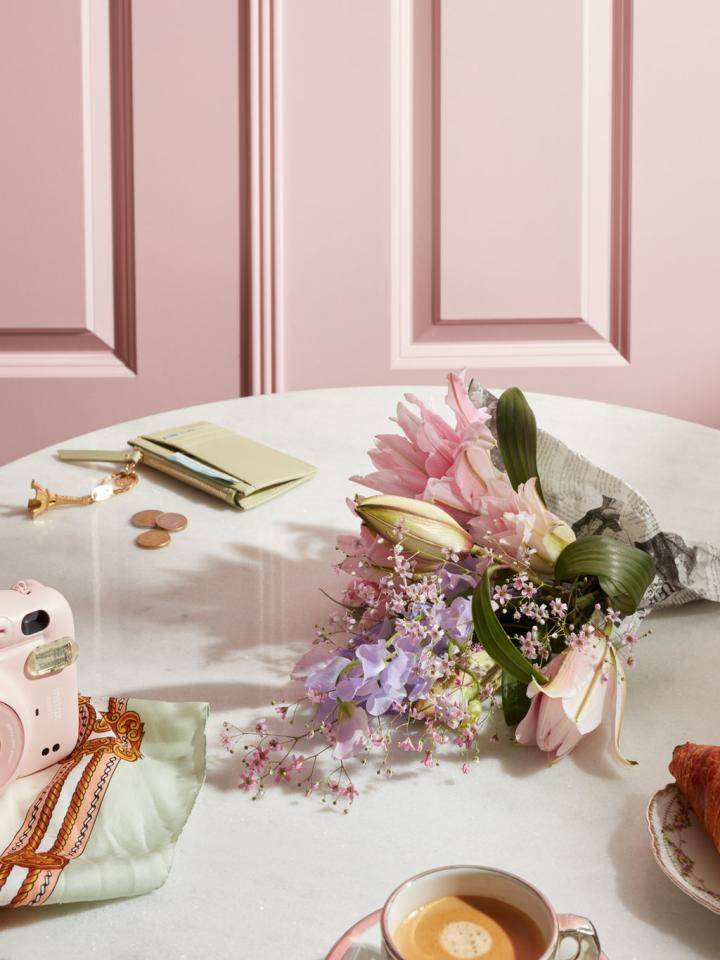 Citytrip boeket met rose lily