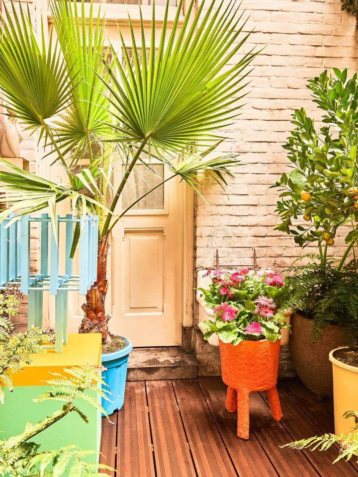 Een kleurrijk buitenparadijs voor een instant goed humeur