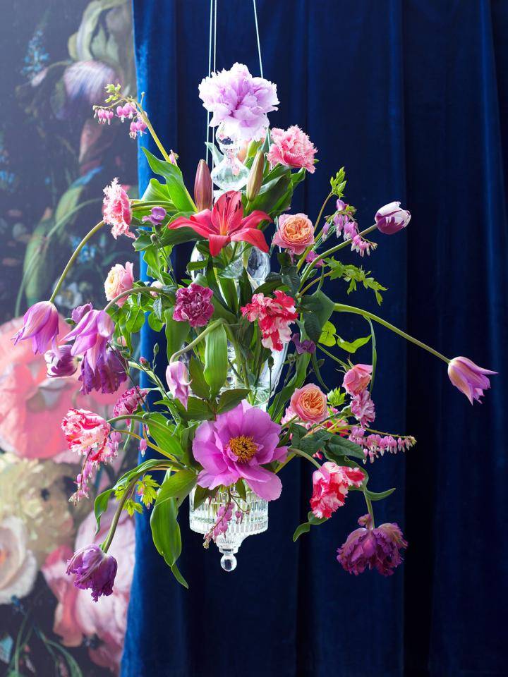 Bloemenkroonluchter