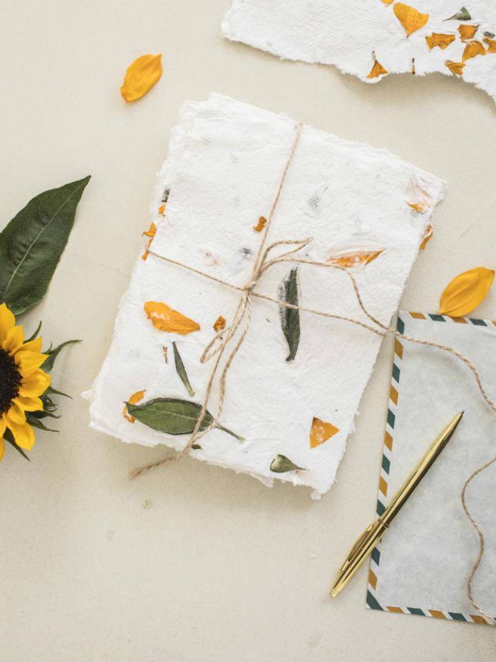 Zonnebloem papier